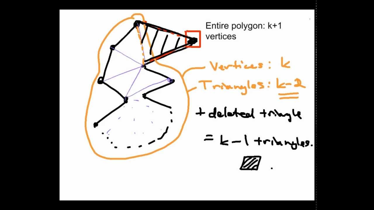 Extended Principle of Mathematical Induction: Example from computational geometry (Screencast 4.2.2)