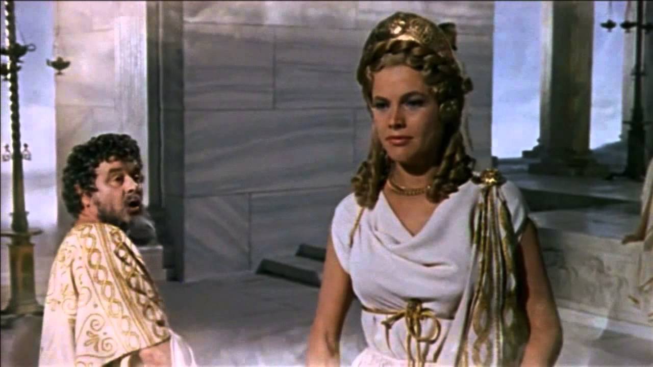 Honor Blackman as Hera, queen of the gods