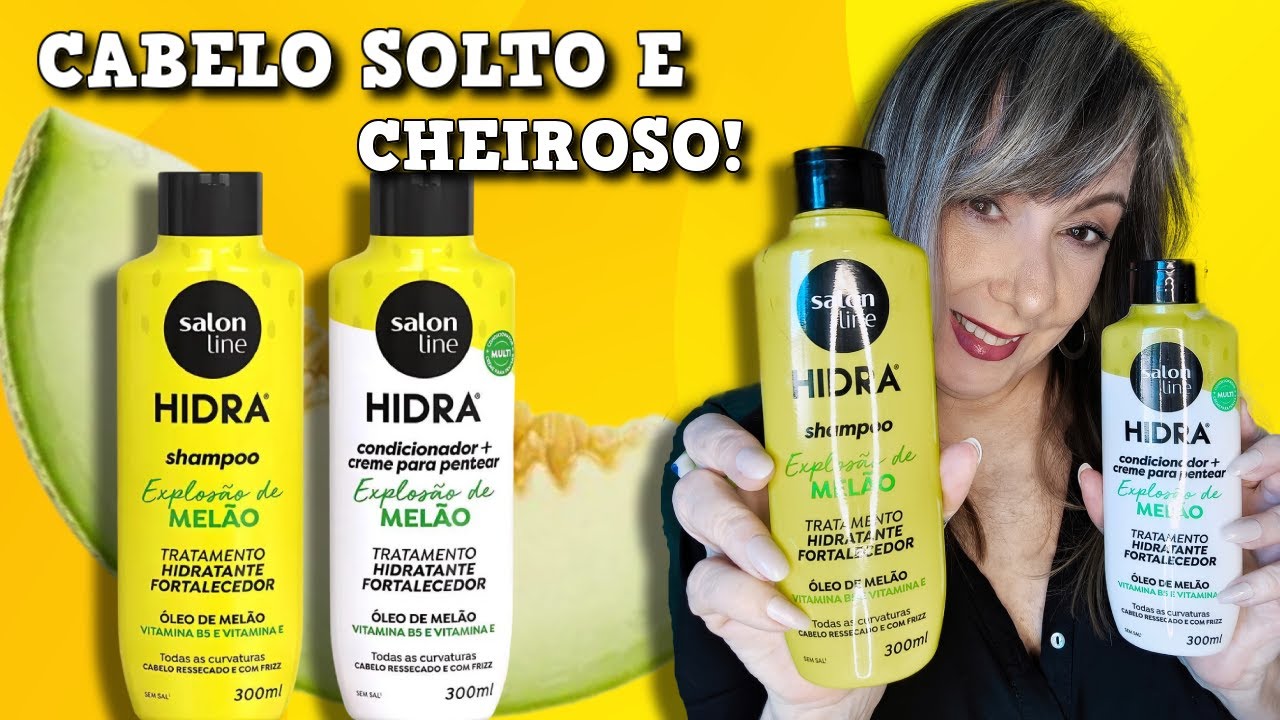 SALON LINE EXPLOSÃO DE MELÃO hidratação shampoo e o condicionador