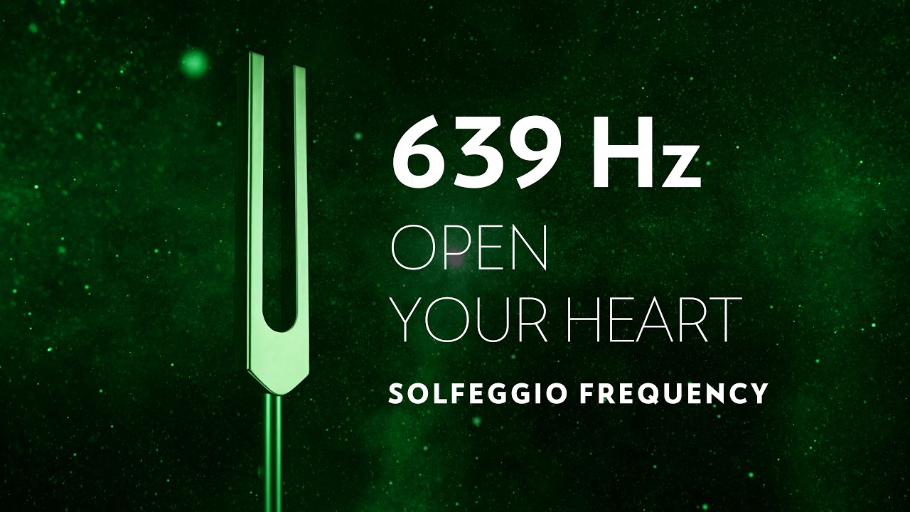 639 Hz Solfeggio Frequency | Tuning Fork | Heart Chakra Healing | Delta Binaural Beats & Ocean Waves