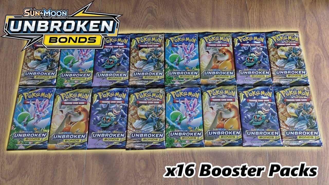 16 Unbroken Bonds Booster Pack Opening