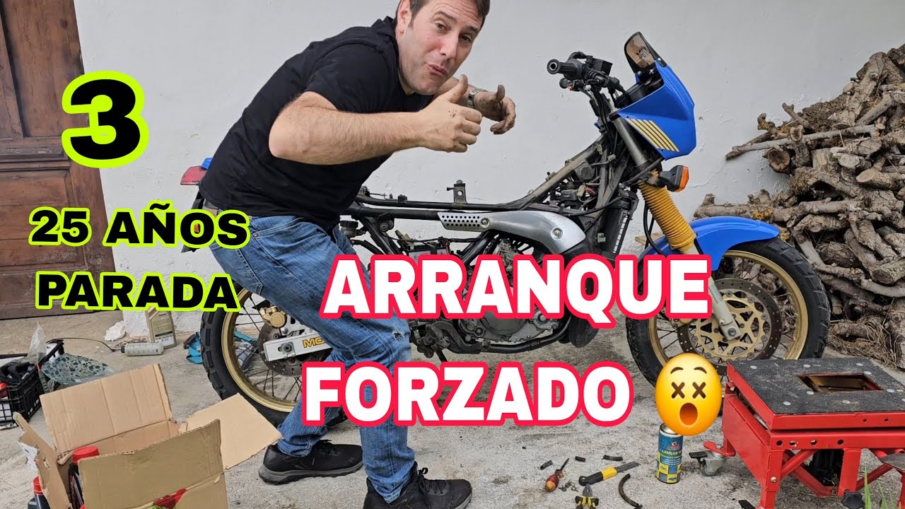 3 💥 ARRANCAQUE FORZADO MOTO TRAS 25 AÑOS.... ARRANCARÁ? Desmontar carburadores 🤮