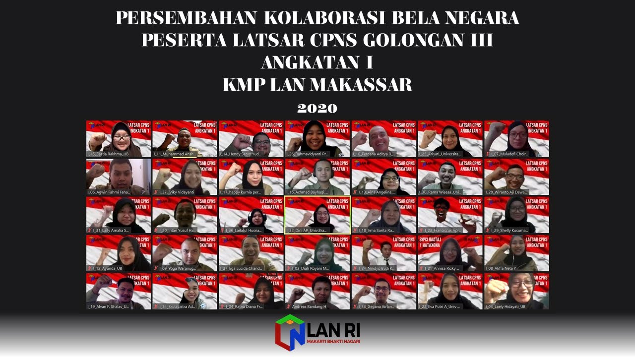 Persembahan Kolaborasi Angkatan 1 - Latsar CPNS Puslatbang KMP LAN Makassar