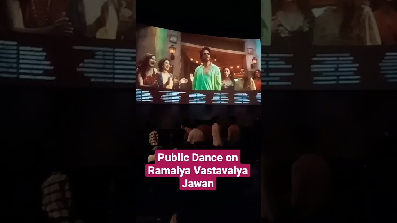 Public Dance in Theatres Goosebumps for Ramaiya Vastavaiya Song #Jawan Movie #ramaiyavastavaiya