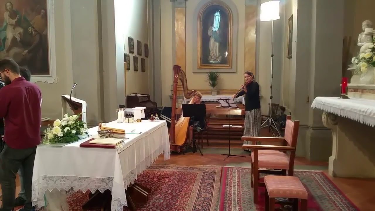 Harp and Violin wedding Florence - Enya Only time