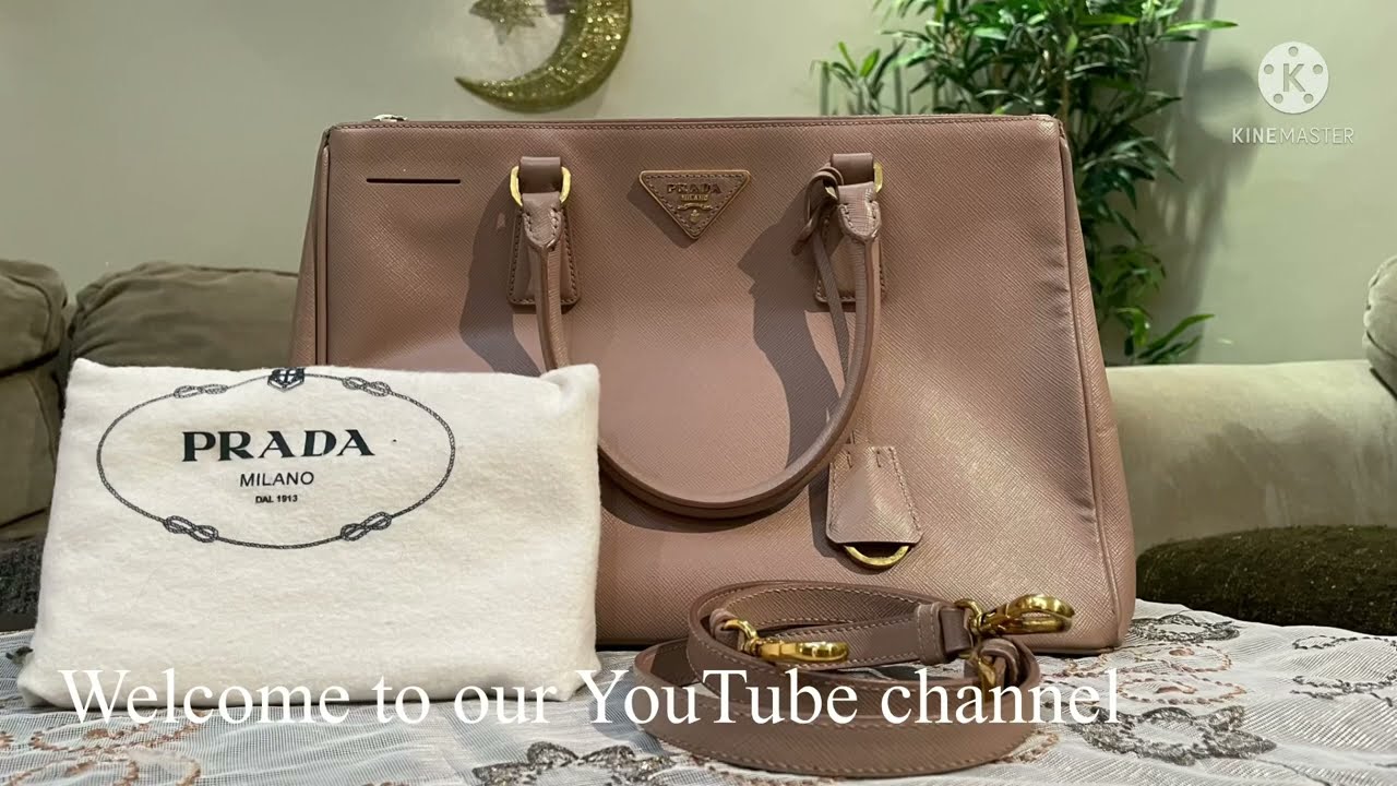 Unboxing Vintage Prada Galleria tote | dusty pink | medium size