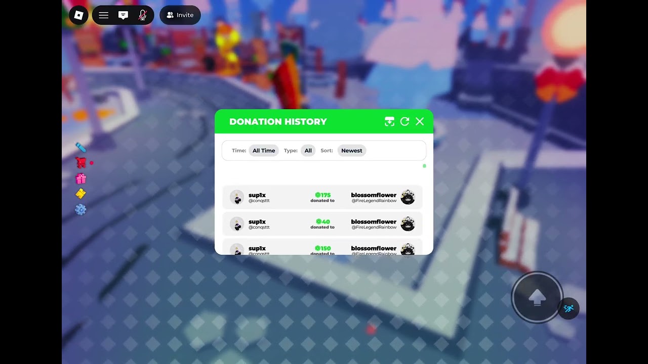 I forget to record but SOMEONE DONATED ME 592 ROBUX!!
