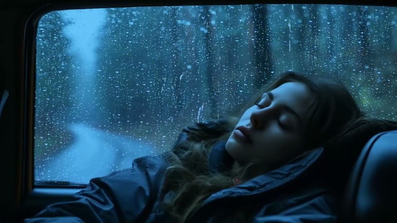 🌩️Cozy Van Night During Loud Thunder 🚐🌧️ Relax