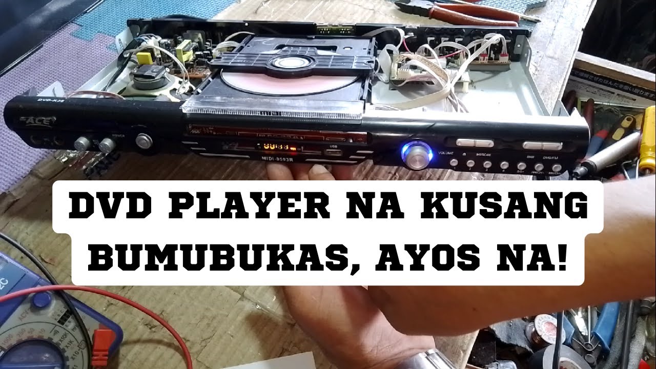 ACE DVD PLAYER KUSANG BUBUKAS & NOT PLAYING FIX DONE || VLOG #125