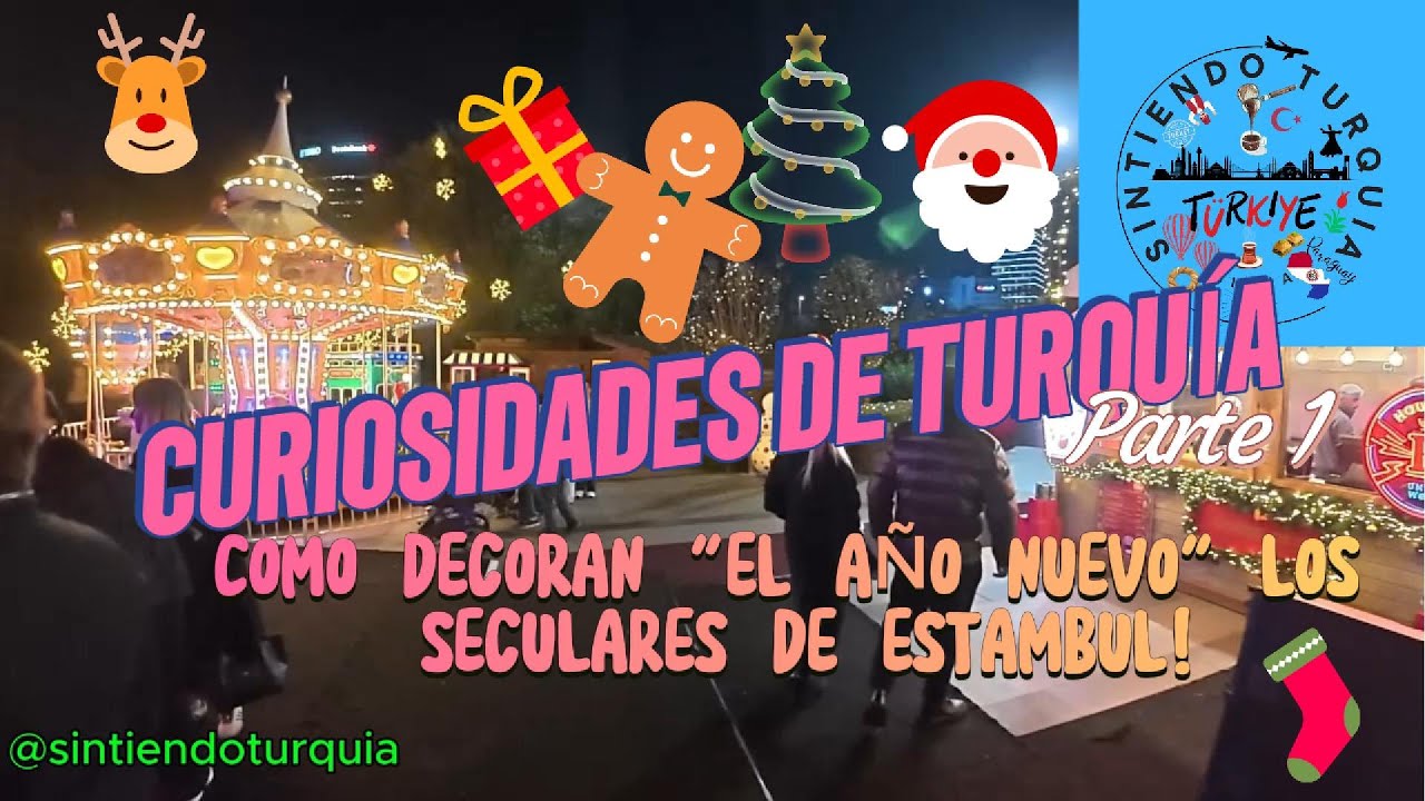 🇹🇷🎄Celebrando año nuevo en Turquia con decoraciones navideñas!