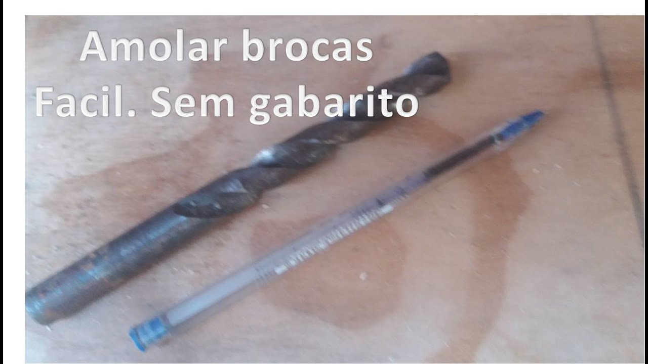 #Amolar brocas fácil, sem gabarito, sem complicação .