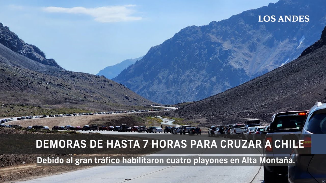 Hasta 7 horas de espera para cruzar a Chile