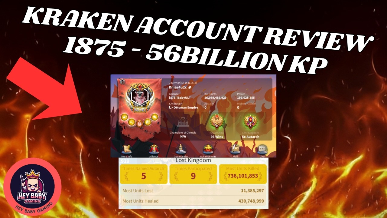 56Billion Kill Point KRAKEN ACCOUNT REVIEW!!! 1875 - Dmar4u2c