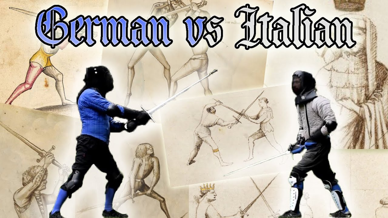 Italian Longsword vs German Longsword - F. Malagutti vs Keith Farrell