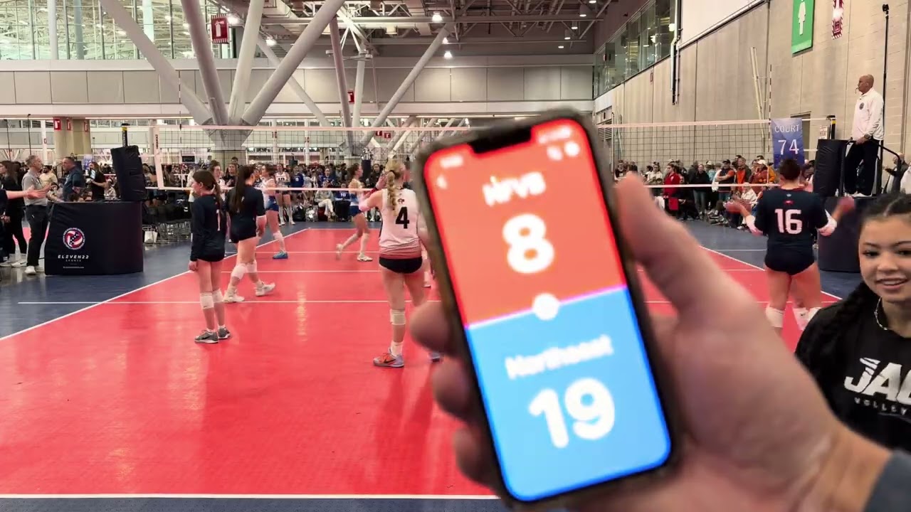 NFVB 16 Red vs. Northeast 16-2. Gold Finals. 2nd set.