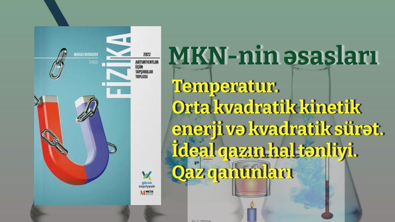MKN-nin əsasları. Temperatur. Orta kvadratik kinetik enerji və kvadratik sürət. Qaz qanunları