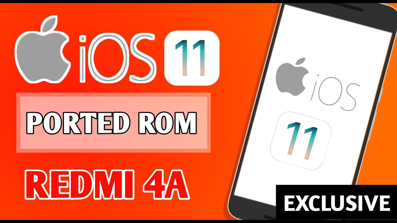 Redmi 4A - Install iPhone iOS 11 custom rom on Android 2018 - IOS 11 Rom Install & Preview