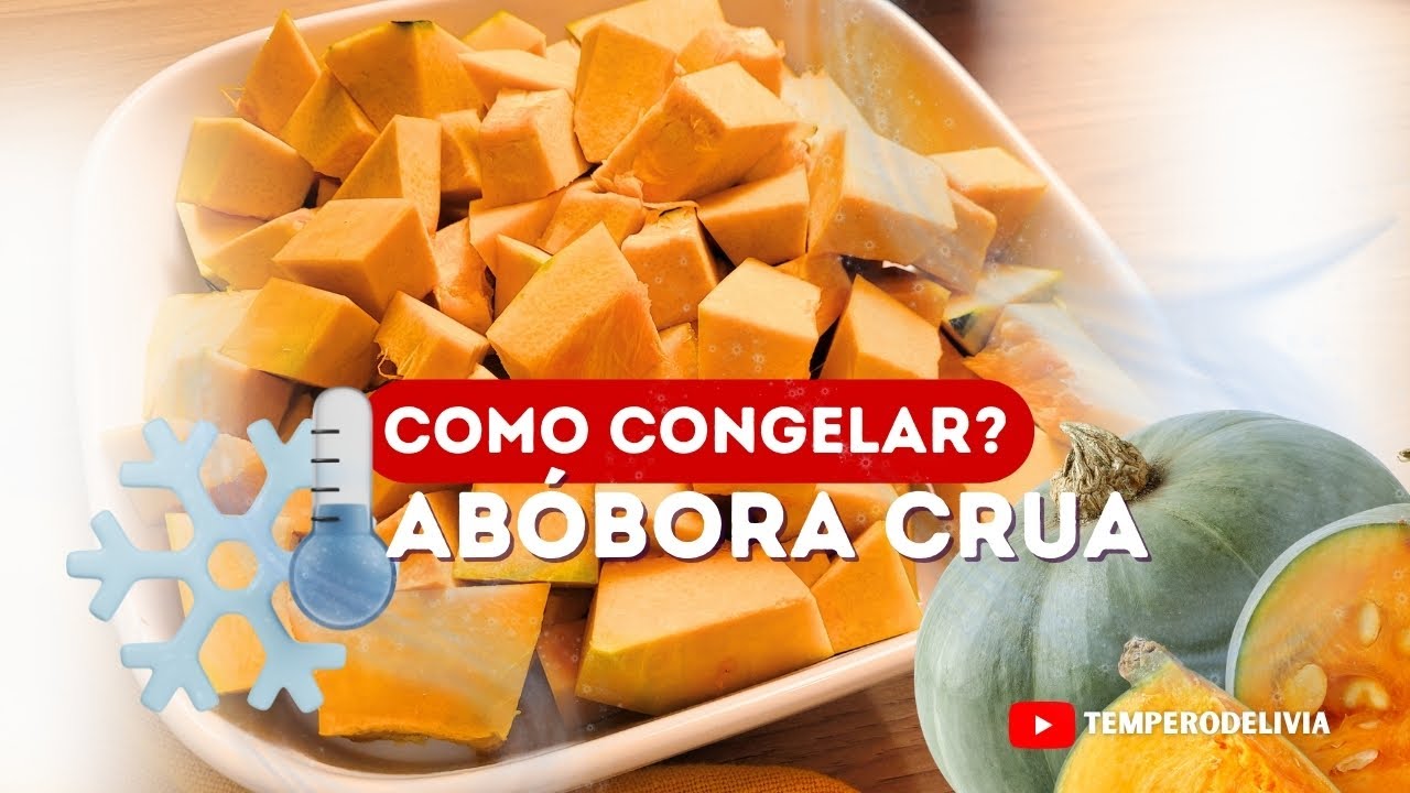 Como Congelar Ab&oacute;bora Crua | Tempero de Livia | 116