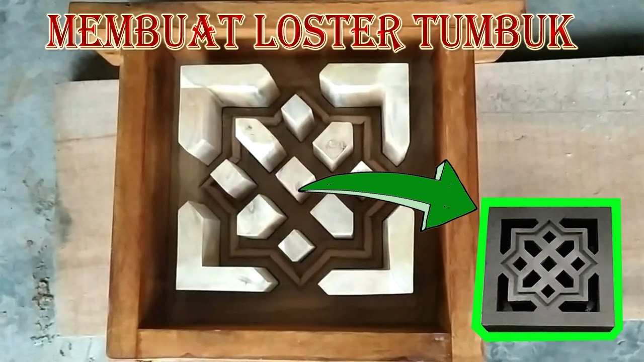 Cara mencetak loster krawangan tumbuk