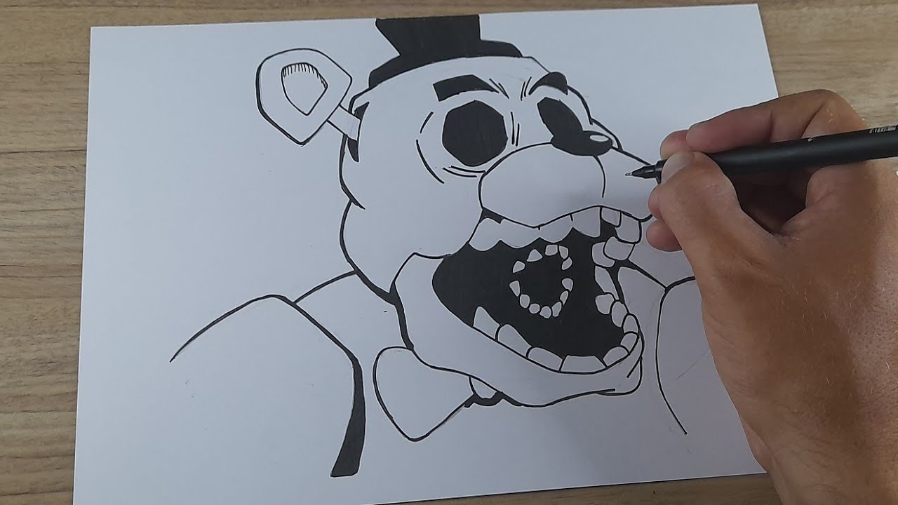 COMO DESENHAR O FREDDY | FNAF