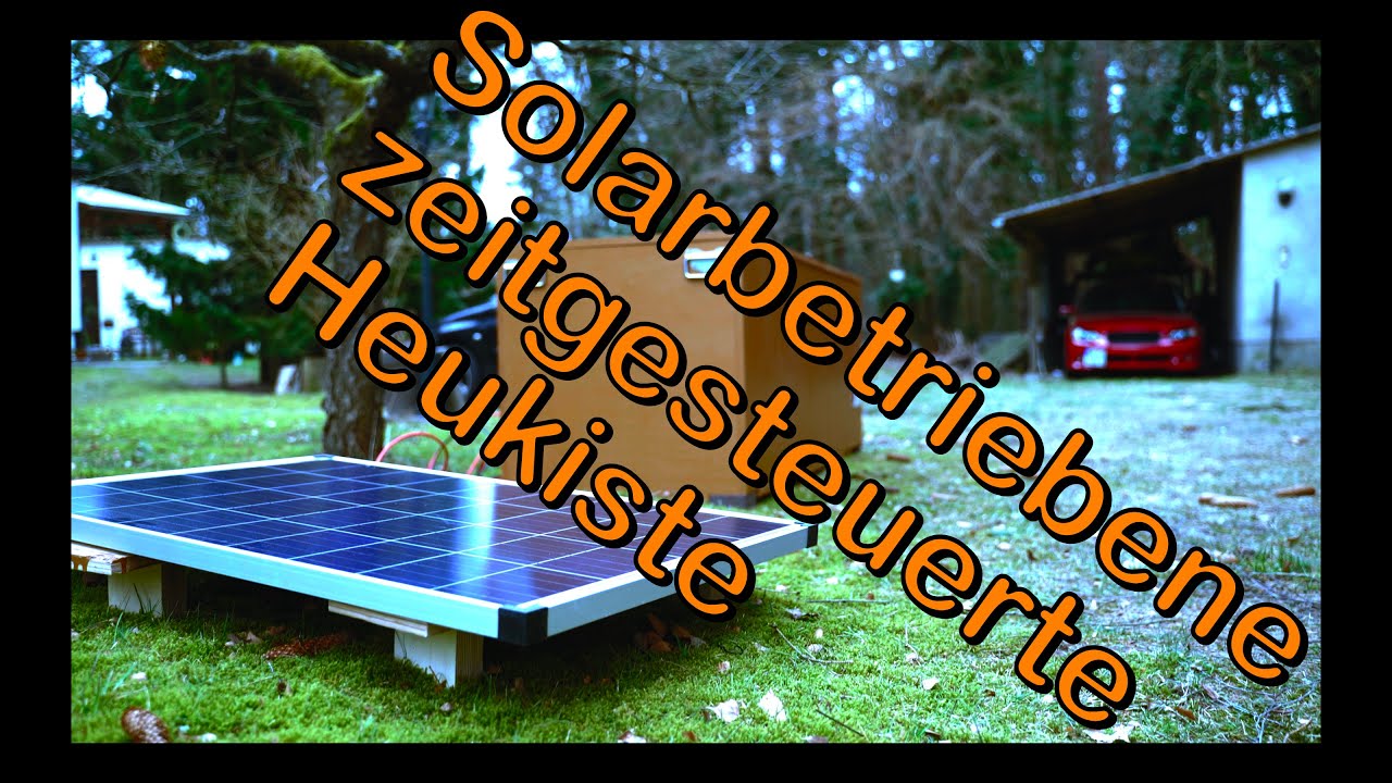 Zeitgesteuerte Heukiste mit Solaranlage (solar powered slowfeeder) #4k #diyslowfeeder