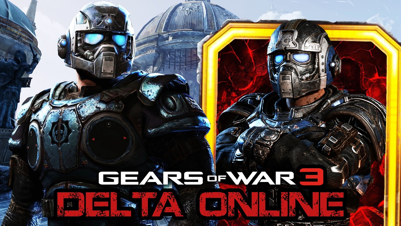 Gears of War 3 PC Delta Online - Геймплей с использованием скина персонажа Энтони Кармина!