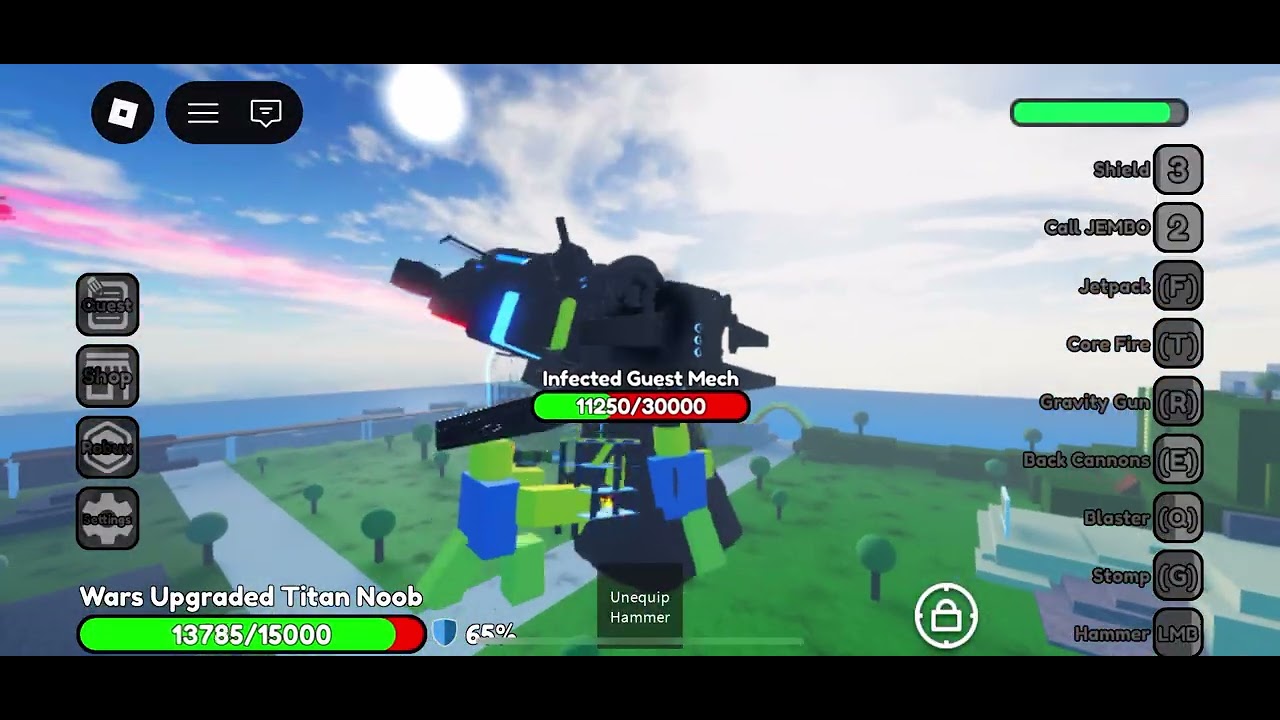 Wars upgraded titan noob vs boss rush