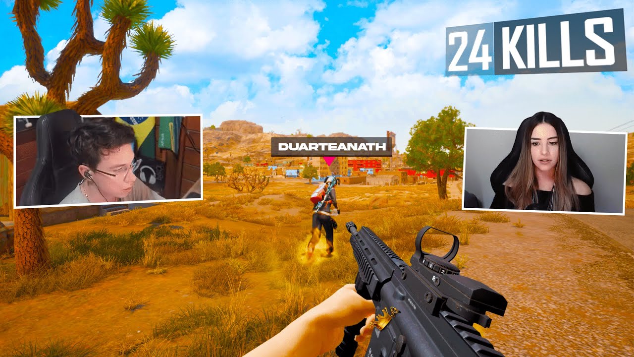 24 Kills em MIRAMAR! Como um PRO PLAYER joga DUO! SPARKINGG e NATH