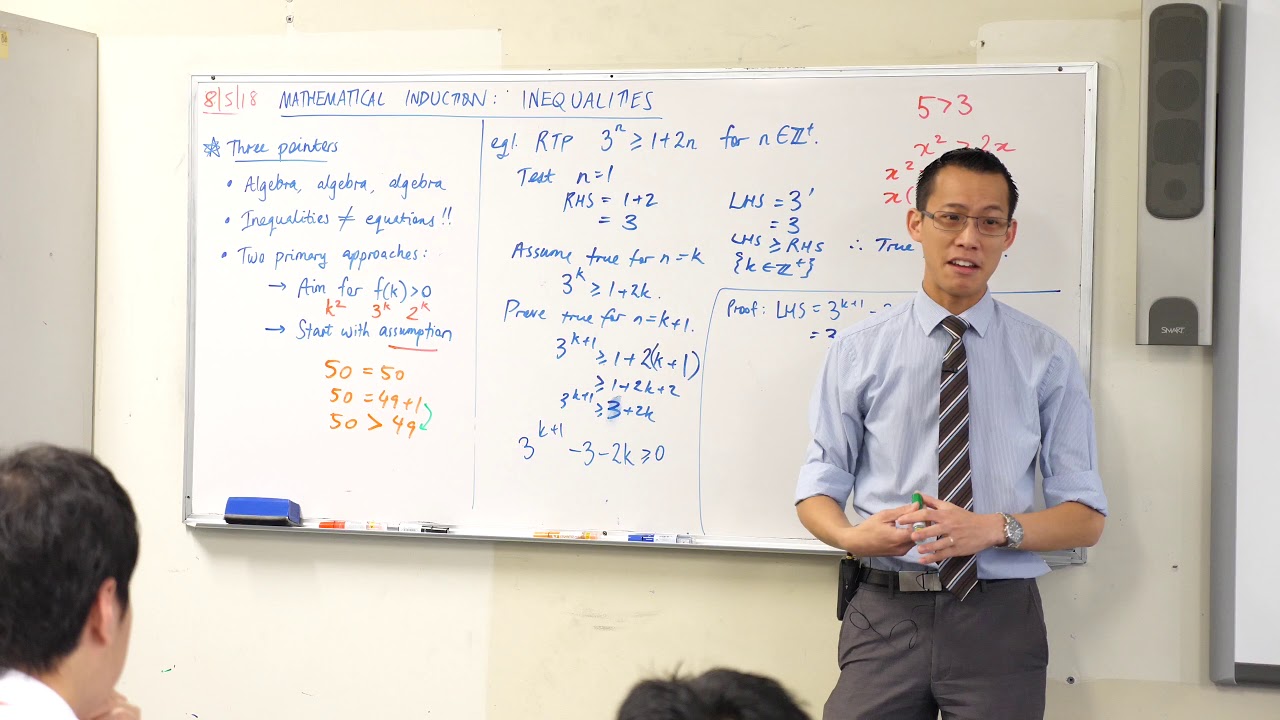 Mathematical Induction - Inequalities (2 of 4: Rearranging the k+1 case)
