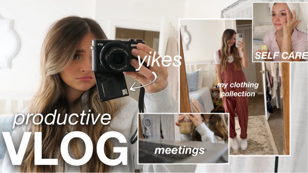 VLOG: productive day in my life, self care night + chill morning routine 😇