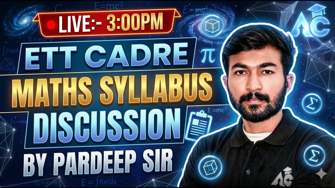 ETT Cadre Maths | Complete Important Topics + Mcq | Maths Preparation By Pardeep Sir