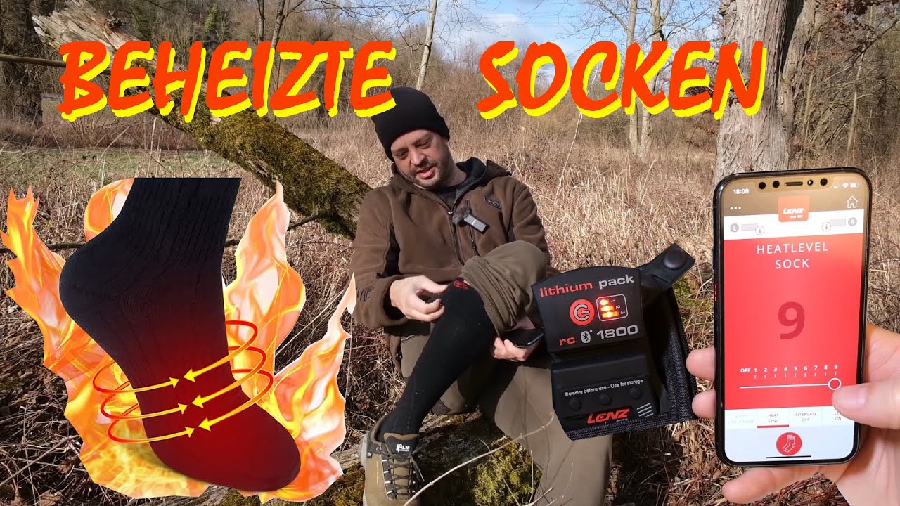 Beheizte Socken - beheizbare Kleidung / Vergleich Hersteller Qualität Test Lenz Heat Sock 4.0