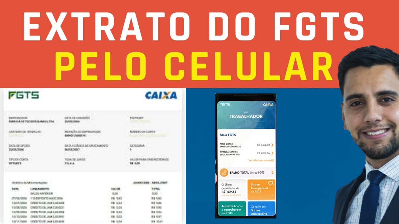 Passo a passo de como pegar o Extrato do FGTS pelo CELULAR