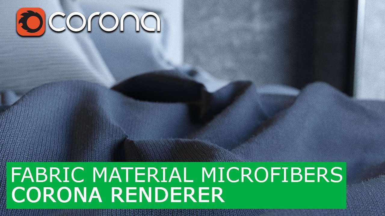 Fabric material with Microfibers Corona Renderer & 3Ds Max | Tutorials for beginners Cloth