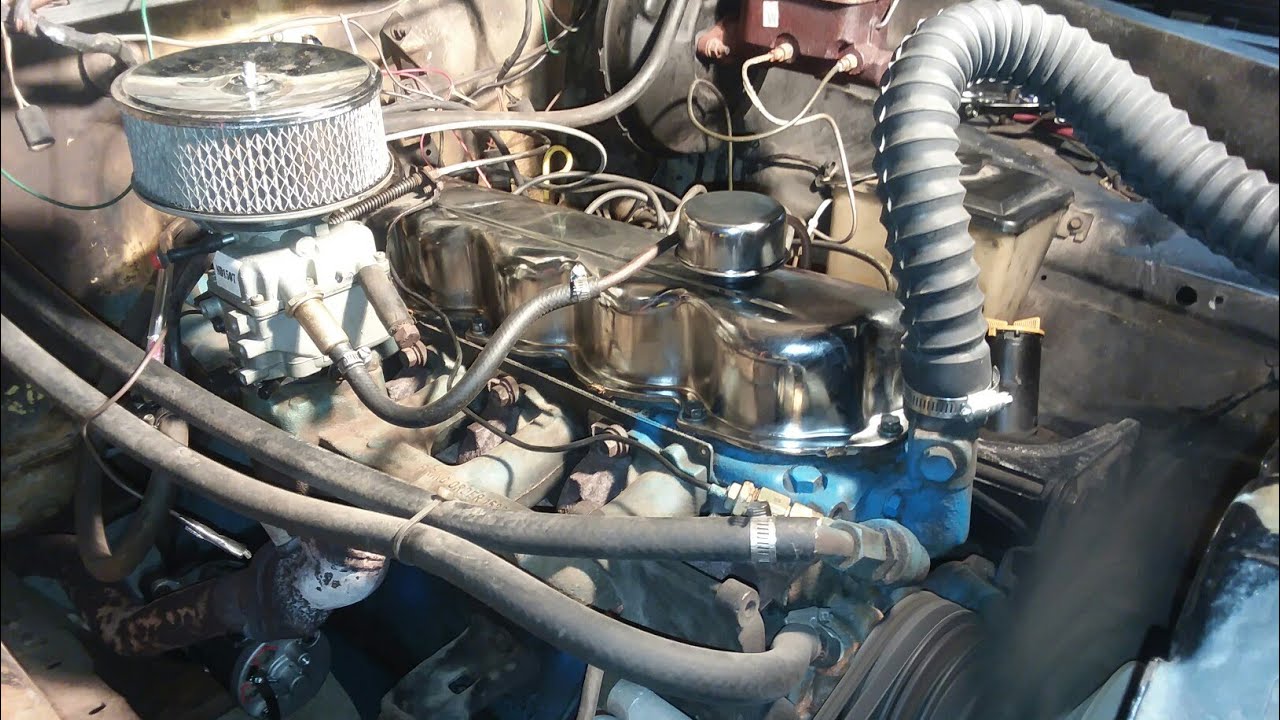 Chrome Valve Cover! 1974 Ford F-250 Ranger 4.9 300 Six. Quint&rsquo;s Garage EP.29