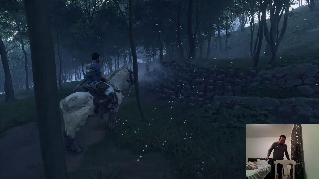 jugando Ghost of Tsushima