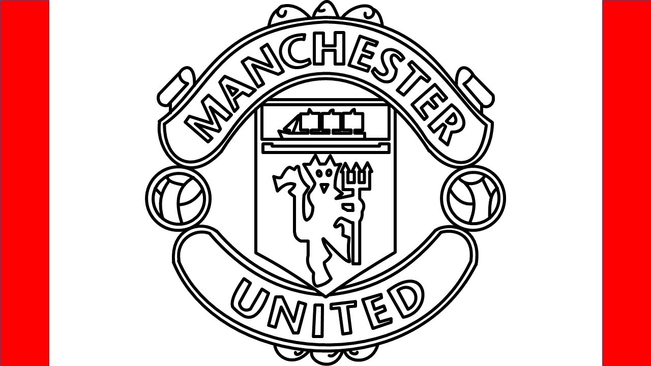 How To Draw Manchester United Logo - Step By Step Drawing