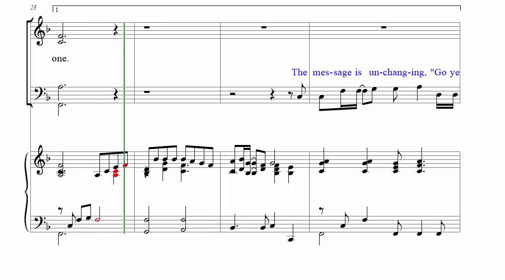 EACH ONE, REACH ONE -SATB
