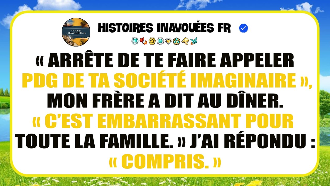 Mon Frère A Méprisé Mon Entreprise, Puis Forbes L’a Classée À 4,2 Milliards De Dollars.