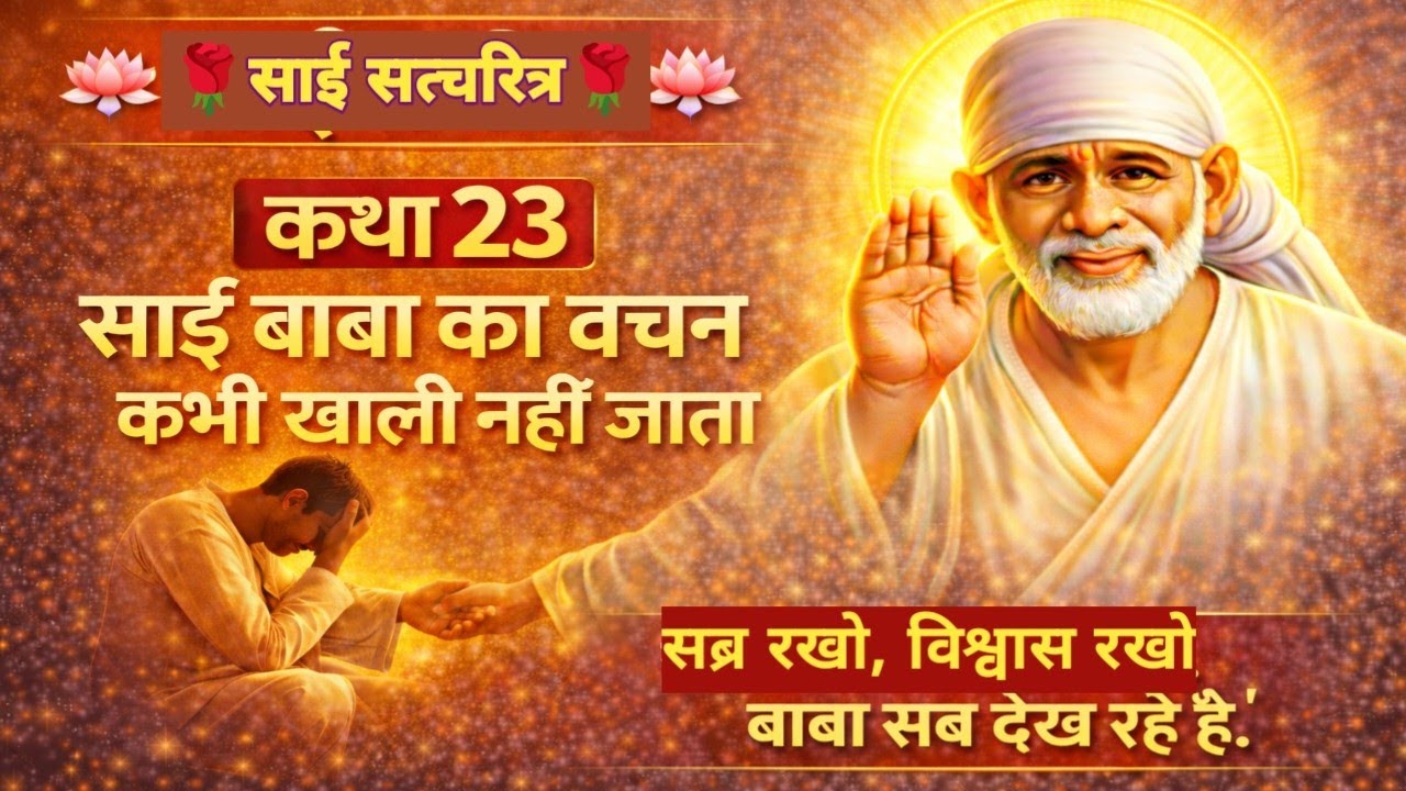 साई वचन कभी खाली नही जाता🌹कथा-२३ 