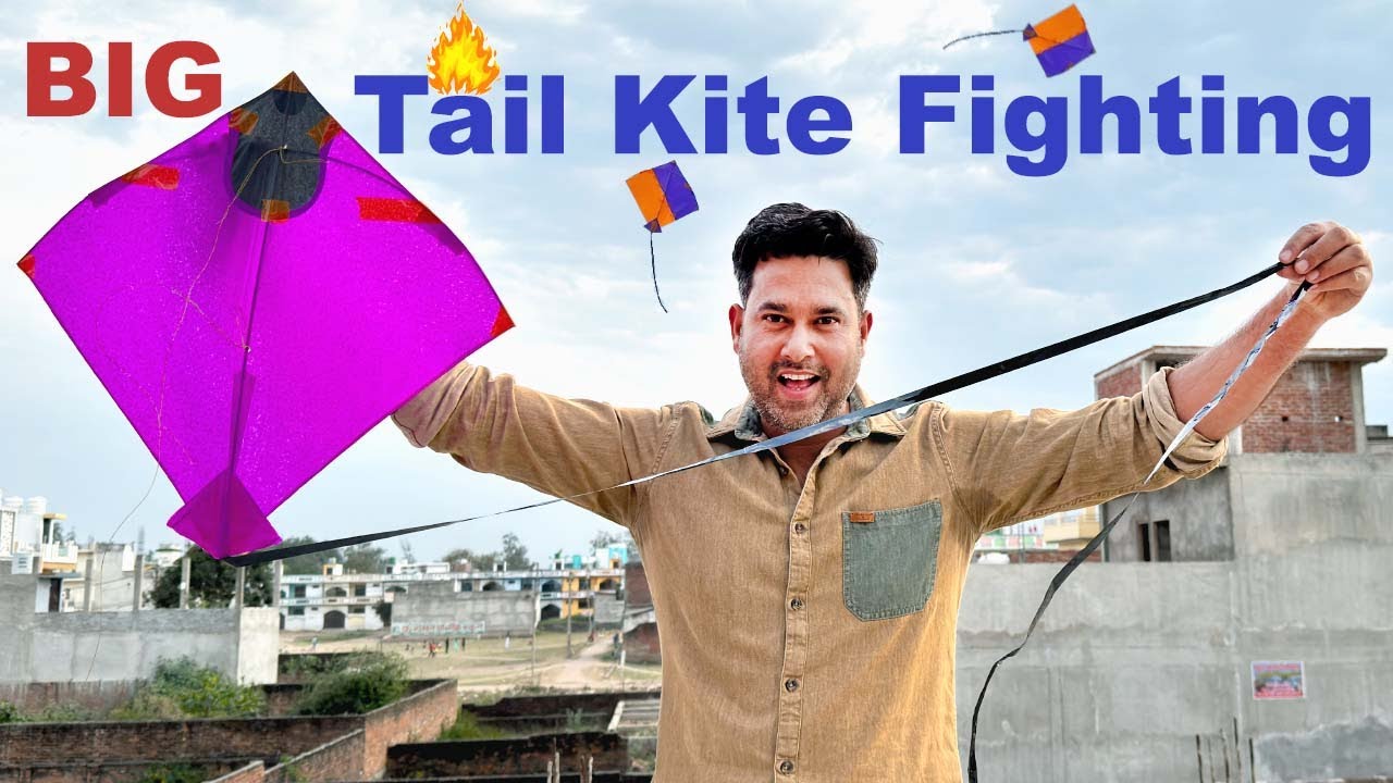 Flying Big Tail Kites | Kites Vlog | Kite Flying | kite fighting