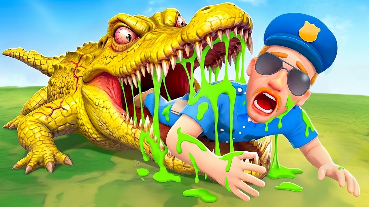 Feeding THE POLICE To Zoo Animals in I Am Monkey VR