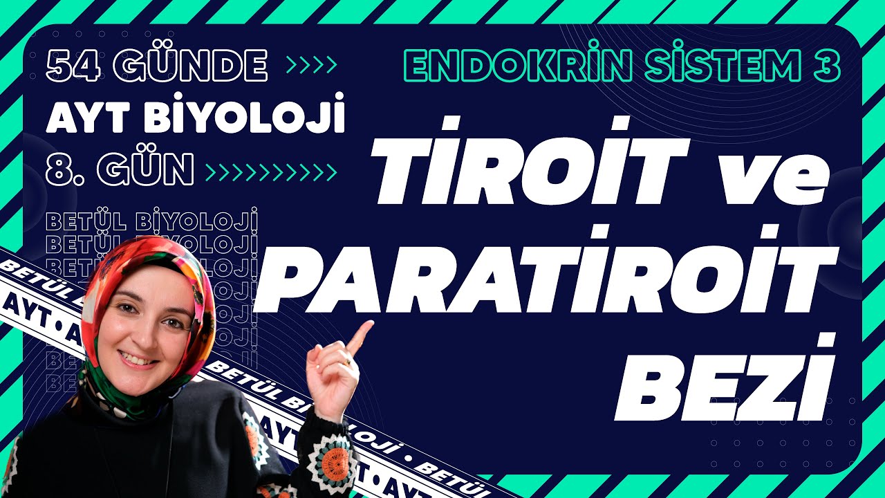8) Tiroit ve Paratiroit Bezi | Endokrin Sistem | 11. Sınıf Biyoloji | 2024 AYT Biyoloji Kampı 8. Gün