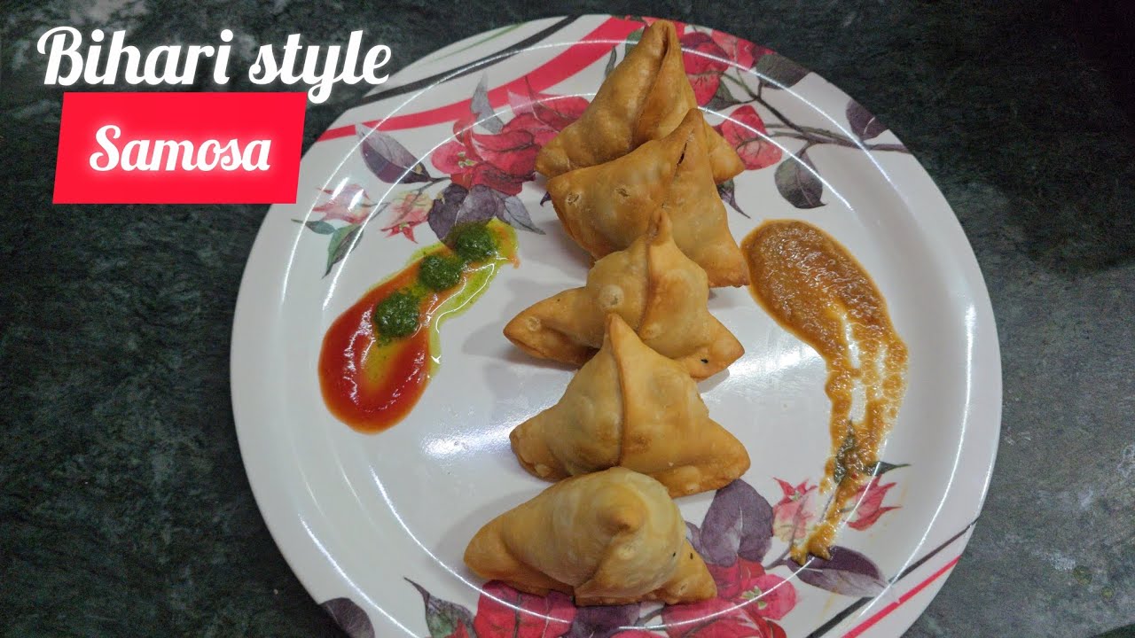 Crispy & Tasty Mini Samosa Recipe 😋| How to make Bihari style singhada Recipe with Aam chutney 😍😋