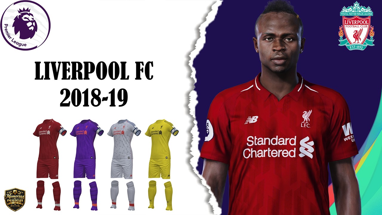 PES 2021 (Uniformes del LIVERPOOL FC) Temporada 2018-19