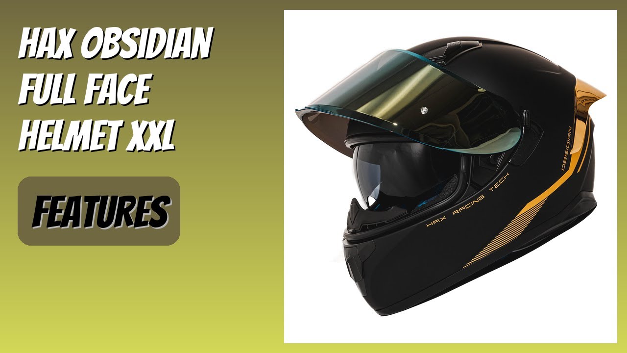 REVIEW (2026): HAX Obsidian Full Face Helmet XXL. Features