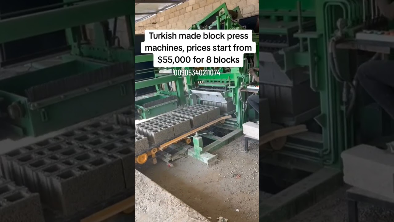 Turkish block press machine مكبس بلوك تركي بياضة