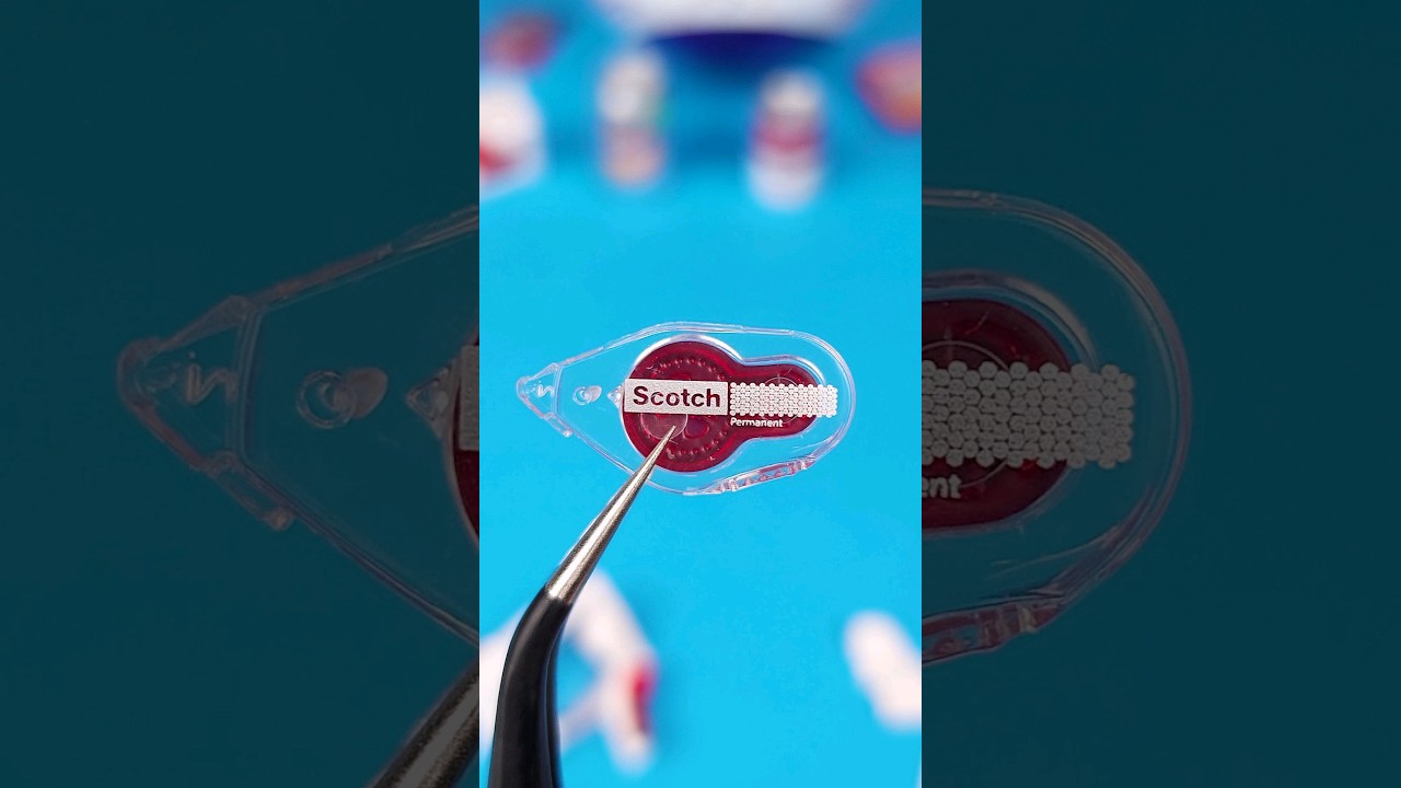What's Inside The Smallest Scotch Tape Runner! #minibrands #whatsinside #scotch