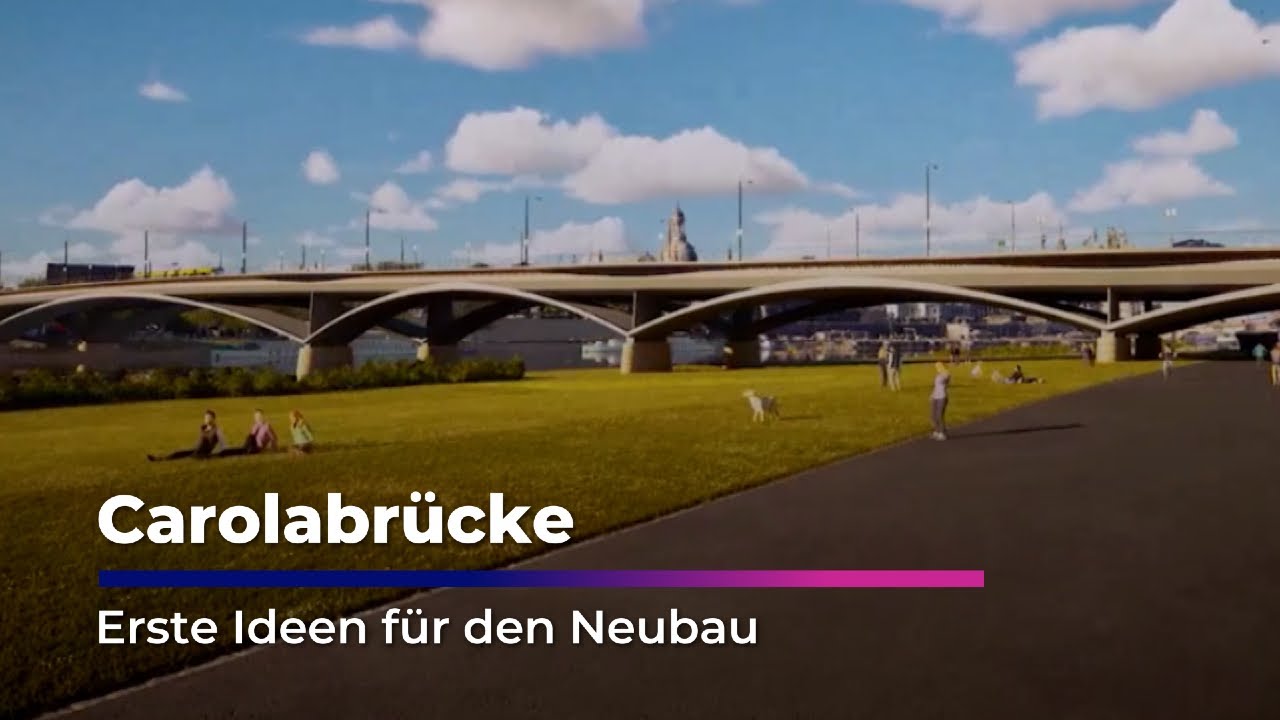 So soll Dresdens neue Carolabrücke aussehen | Sachsen Fernsehen