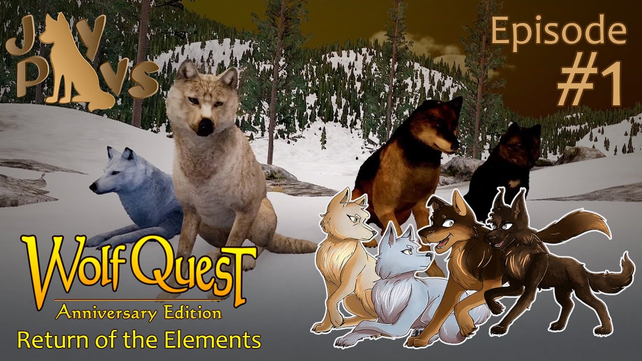 A New Pack Rises! | WolfQuest: AE Return of the Elements Multiplayer Collab #1